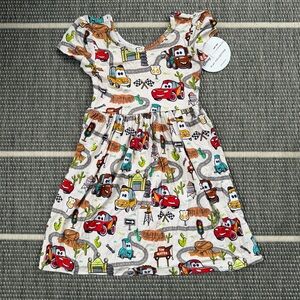 Little Sleepies CARS Radiator Springs Bamboo Viscose Skater Twirl Dress